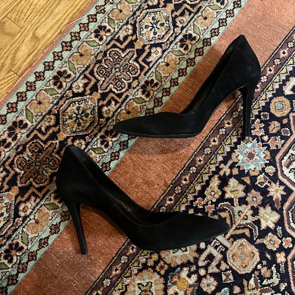 The Kooples Black Pointy Heeled Pumps size 8-8.5 - Picture 2 of 11